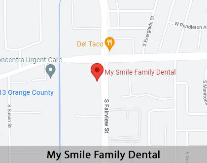 Map image for Helpful Dental Information in Santa Ana, CA